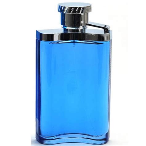 men's cologne in blue bottle.